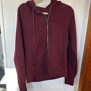 Lululemon Burgundy Zip-Up Hoodie